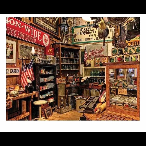 New w/ wrap on box, Vintage themed Americana Puzzle, 500 pieces - Picture 4 of 9